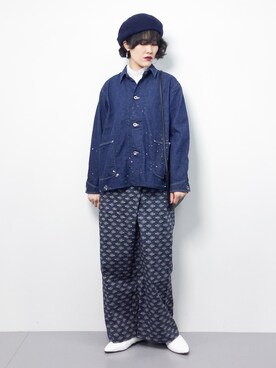 「ペイント」｜「アイテム（ブルゾン）」を使った、ハマアイさん（レディース・161cm）の春コーディネート