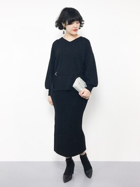 「moca couture（モカクチュール）のアイテム」を使った、ハマアイさん（レディース・161cm）の夏コーディネート