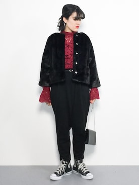 ハマアイさん（レディース・161cm）の冬コーディネート
