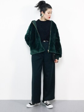 ハマアイさん（レディース・161cm）の冬コーディネート