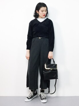 ハマアイさん（レディース・161cm）の冬コーディネート