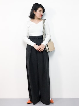 ハマアイさん（レディース・161cm）の冬コーディネート