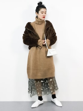 ハマアイさん（レディース・161cm）の冬コーディネート