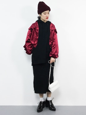 ハマアイさん（レディース・161cm）の冬コーディネート