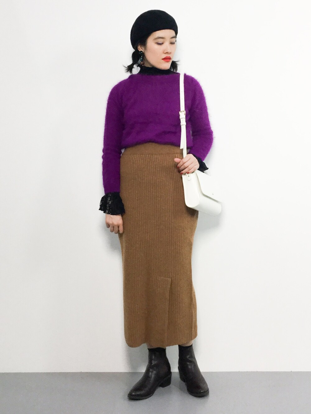 IENA - IENA アンゴラファーショートプルオーバー ニット IENA（イエナ）の「アンゴラファー ショートプルオーバー