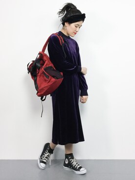 ハマアイさん（レディース・161cm）の冬コーディネート