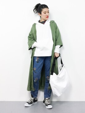 ハマアイさん（レディース・161cm）の春コーディネート