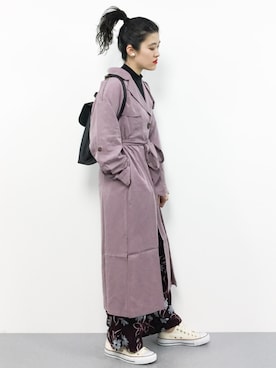 「Factor=（ファクターイコール）のアイテム（ジャケット/アウター）」を使った、ハマアイさん（レディース・161cm）の春コーディネート