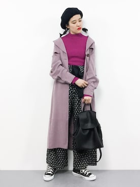 「Factor=（ファクターイコール）のアイテム（ジャケット/アウター）」を使った、ハマアイさん（レディース・161cm）の春コーディネート