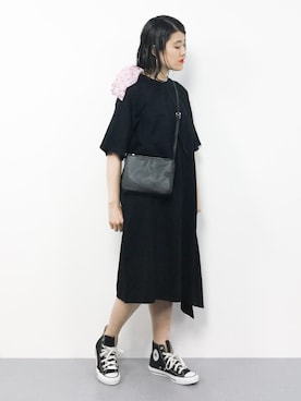 「note et silence （ノートエシロンス）のアイテム（ワンピース/ドレス）」を使った、ハマアイさん（レディース・161cm）の春コーディネート