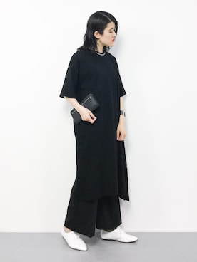 「note et silence （ノートエシロンス）のアイテム（ワンピース/ドレス）」を使った、ハマアイさん（レディース・161cm）の春コーディネート