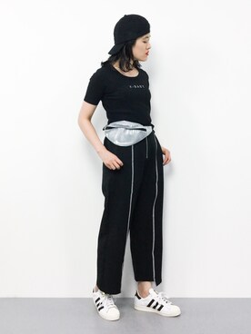 「PINE FORT（パインフォート）のアイテム」を使った、ハマアイさん（レディース・161cm）の春コーディネート