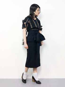「Supreme.La.La.（シュープリームララ）のアイテム（バッグ）」を使った、ハマアイさん（レディース・161cm）の春コーディネート