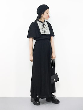 「Khaju（カージュ）のアイテム（つなぎ/オールインワン）」を使った、ハマアイさん（レディース・161cm）の夏コーディネート