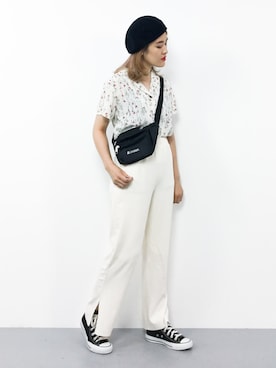 「STEPS WOMEN'S（ステップスウィメンズ）のアイテム」を使った、ハマアイさん（レディース・161cm）の夏コーディネート