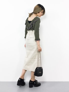 Mila Owen ミラオーウェン の ラッフルデザインニット ニット セーター Wear