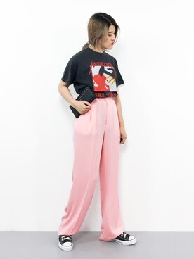 「GOOD SPEED（グッドスピード）のアイテム」を使った、ハマアイさん（レディース・161cm）の夏コーディネート