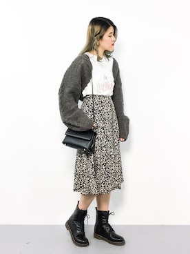 「STUDIOUS SELECT（ステュディオスセレクト）のアイテム（トップス）」を使った、ハマアイさん（レディース・161cm）の秋コーディネート
