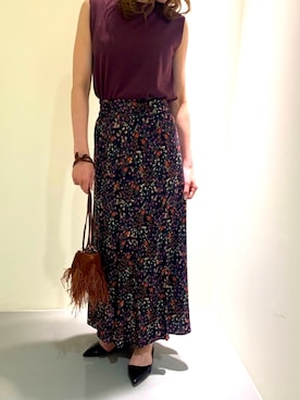 「おでかけ」｜「アイテム（パンプス）」を使った、marinaさん（レディース・165cm）の夏コーディネート