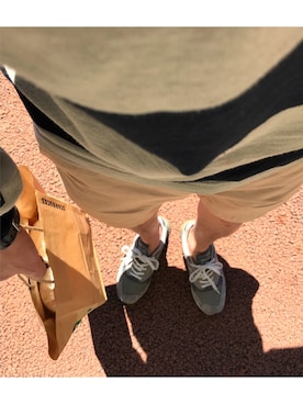 「SCYE BASICS（サイベーシックス）のアイテム（チノパンツ）」を使った、estpknさん（メンズ・177cm）の春コーディネート