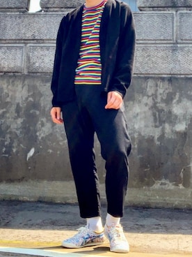 「東洋エンタープライズ（トーヨーエンタープライズ）のアイテム（パンツ）」を使った、megさん（メンズ・175cm）の春コーディネート