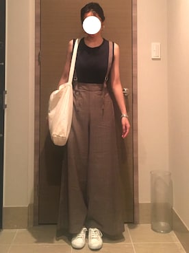 「SPERGA（スペルガ）のアイテム（シューズ）」を使った、エーコさん（レディース・161cm）の秋コーディネート
