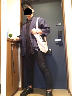 「Champion（チャンピオン）のアイテム（トートバッグ）」を使った、haru _don さん（メンズ・163cm）の夏コーディネート