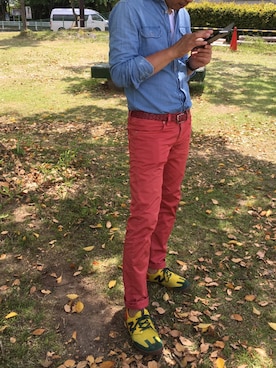 「BOLZONELLA（ボルゾネッラ）のアイテム」を使った、ニックDさん（メンズ・177cm）の春コーディネート