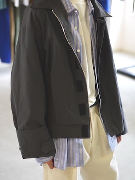 「stein（シュタイン）のアイテム（その他アウター）」を使った、Haruさん（メンズ・177cm）の秋コーディネート