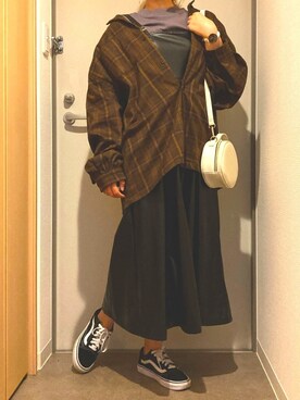 「SpRay（スプレイ）のアイテム（ワンピース/ドレス）」を使った、rihoさん（レディース・158cm）の秋コーディネート