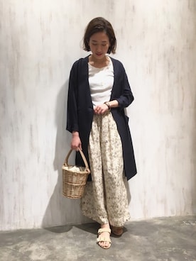 「アンディコール」｜「アイテム（その他アウター）」を使った、TANさん（レディース・157cm）の春コーディネート