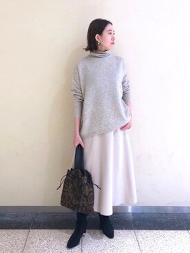 「綺麗めコーデ」｜「アイテム（その他）」を使った、TANさん（レディース・157cm）の冬コーディネート