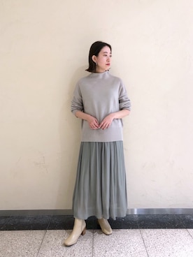 「トープ」｜「アイテム（その他）」を使った、TANさん（レディース・157cm）の冬コーディネート