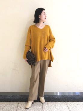 TANさん（レディース・157cm）の冬コーディネート