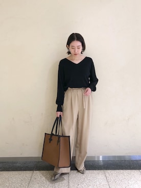 「オンオフ兼用」｜「アイテム（その他）」を使った、TANさん（レディース・157cm）の冬コーディネート