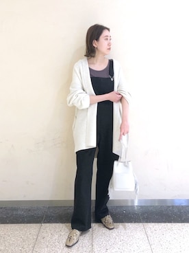 「アンディコール」｜「アイテム（オールインワン・サロペット）」を使った、TANさん（レディース・157cm）の冬コーディネート