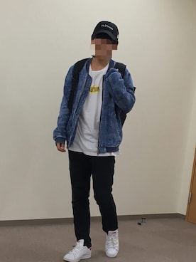 「FR2」｜「アイテム（ジャケット/アウター）」を使った、りょうさん（メンズ・173cm）の春コーディネート