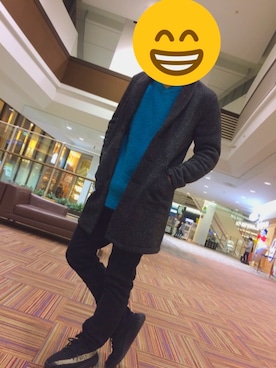 「ADPOSION（アドポーション）のアイテム（ジャケット/アウター）」を使った、リクさん（メンズ・170cm）の冬コーディネート