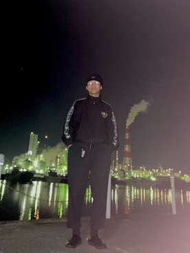 「MANEBU（マネブ）のアイテム（ローファー）」を使った、かなとさん（メンズ・179cm）の秋コーディネート