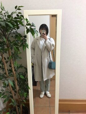 「LEPSIM（レプシィム）のアイテム（トレンチコート）」を使った、ｻｱﾔさん（レディース・158cm）の春コーディネート