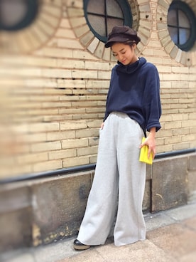 「CANAL JEAN（キャナルジーン）のアイテム（財布/小物）」を使った、CANALJEAN  tomoeさん（レディース・155cm）の冬コーディネート