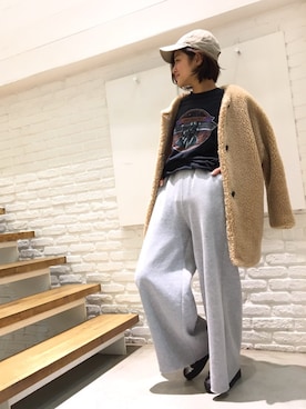 「via j（ヴィアジェイ）のアイテム」を使った、CANALJEAN  tomoeさん（レディース・155cm）の冬コーディネート