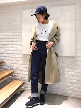 「REKISAMI（レキサミ）のアイテム」を使った、CANALJEAN  tomoeさん（レディース・155cm）の冬コーディネート