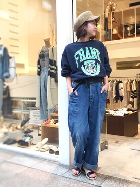 「ink（インク）のアイテム」を使った、CANALJEAN  tomoeさん（レディース・155cm）の春コーディネート