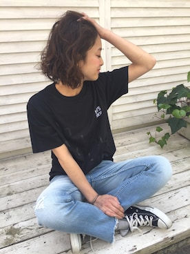 「YANUK（ヤヌーク）のアイテム」を使った、CANALJEAN  tomoeさん（レディース・155cm）の春コーディネート