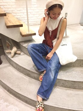 「ink（インク）のアイテム」を使った、CANALJEAN  tomoeさん（レディース・155cm）の夏コーディネート