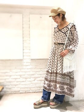 「ink（インク）のアイテム」を使った、CANALJEAN  tomoeさん（レディース・155cm）の夏コーディネート