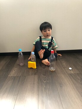 「Handmade（ハンドメイド）のアイテム（インテリア）」を使った、☺︎emai©o☺︎さん（キッズ・90cm）の秋コーディネート