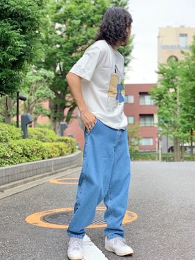 「江口寿史」｜にーの〔大人｜古着｜デニム〕さん（メンズ・175cm）の夏コーディネート