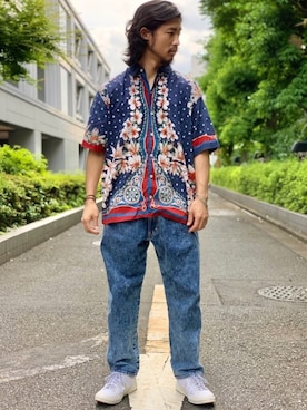 にーの〔大人｜古着｜デニム〕さんのコーディネート